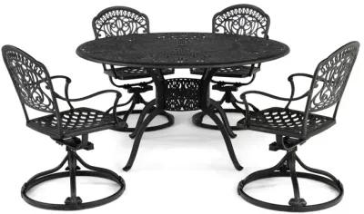 Tuscany 5 Piece Swivel Patio Dining Set