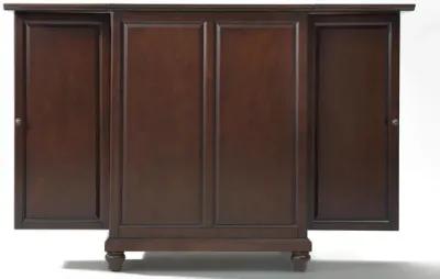 Cambridge Expandable Bar Cabinet in Vintage Mahogany