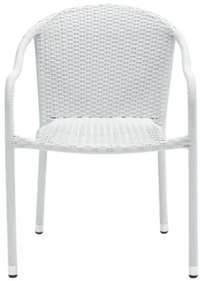 Palm Harbor Stackable Chairs Set of 4 in White