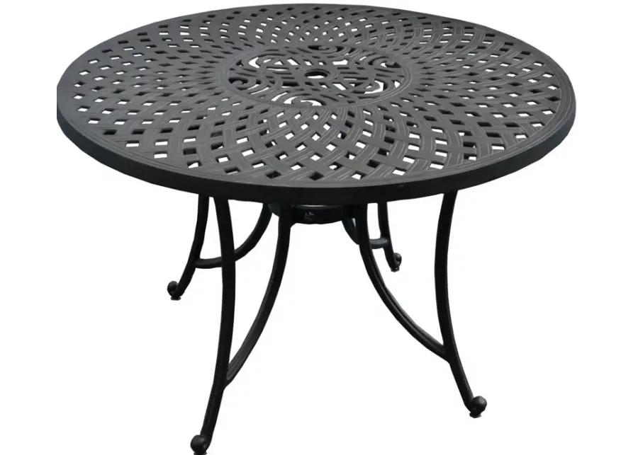 Sedona 42" Dining Table in Charcoal Black