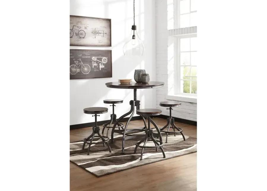 Odium Dining Room Counter Table Set Set of 5 by Ashley