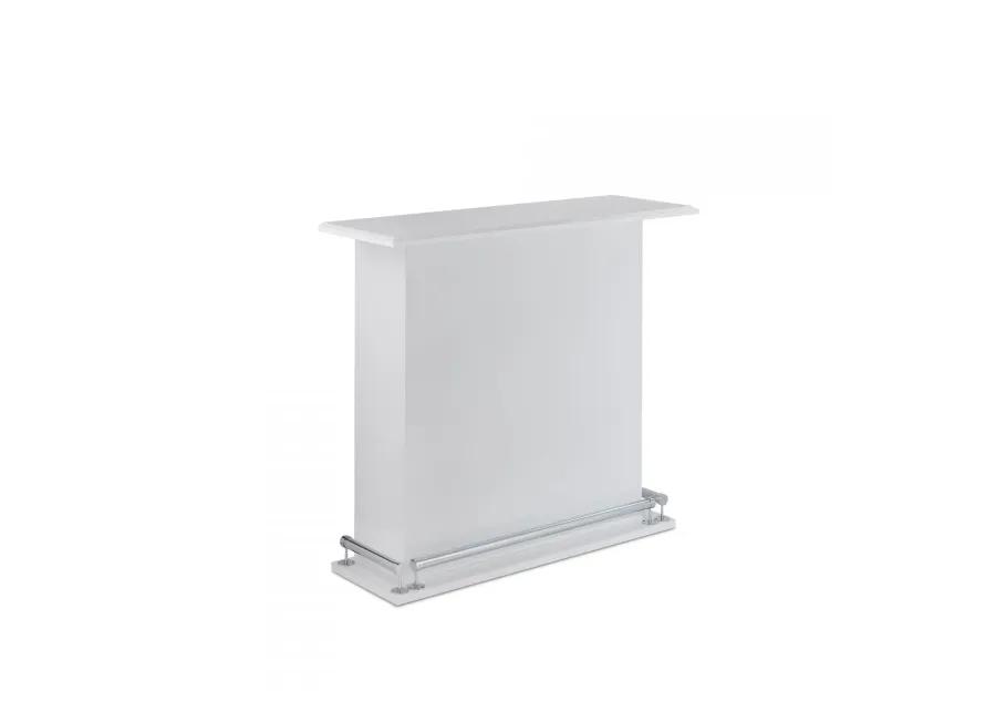 Kite Bar Table in White High Gloss by ACME