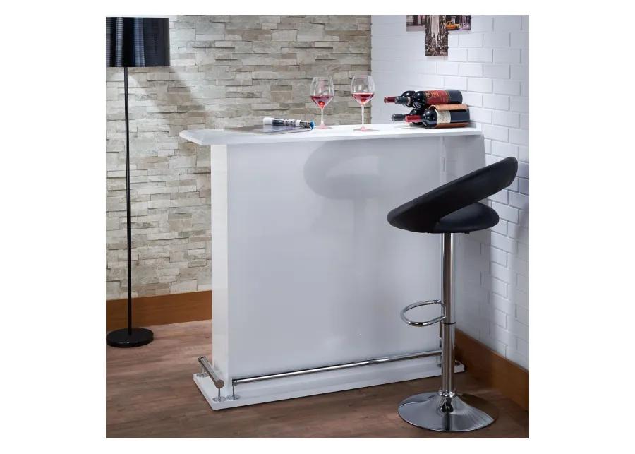 Kite Bar Table in White High Gloss by ACME