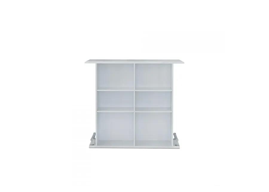 Kite Bar Table in White High Gloss by ACME