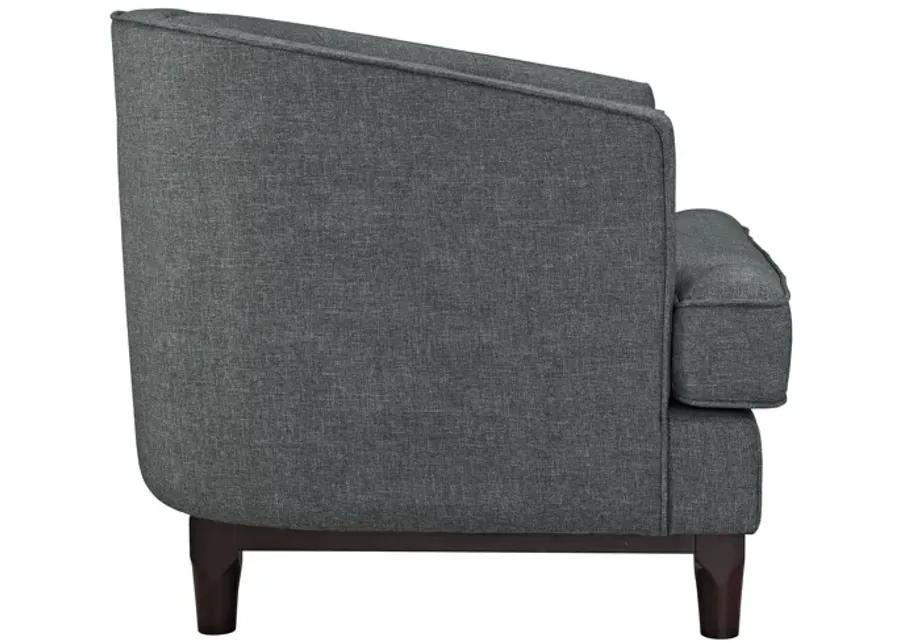 Coast Upholstered Armchair in Grey