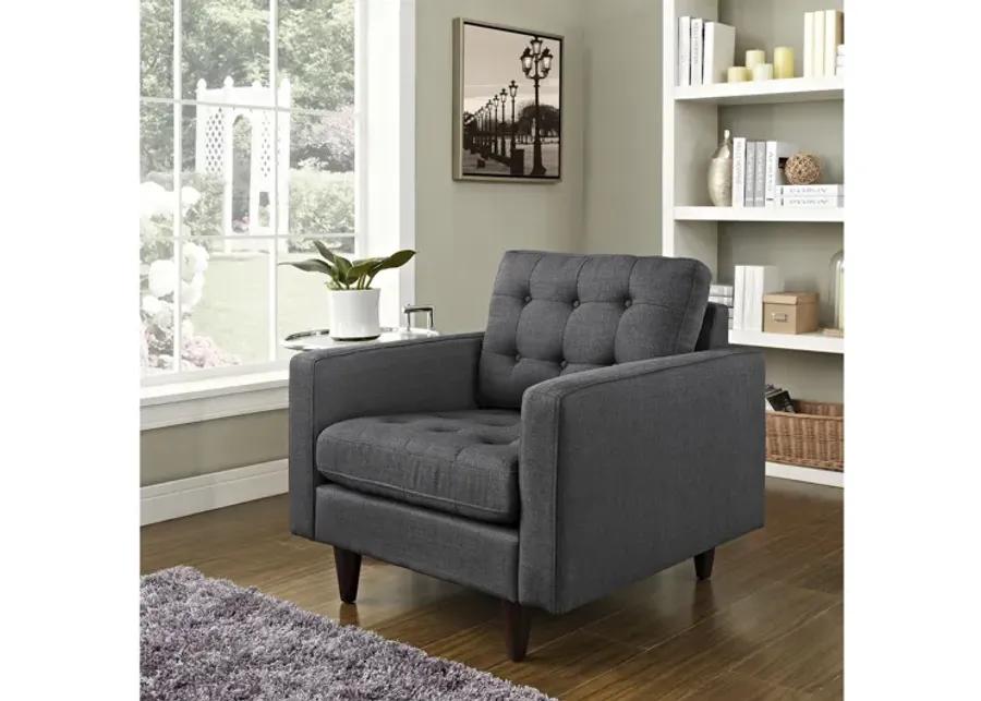 Empress Armchair in Grey