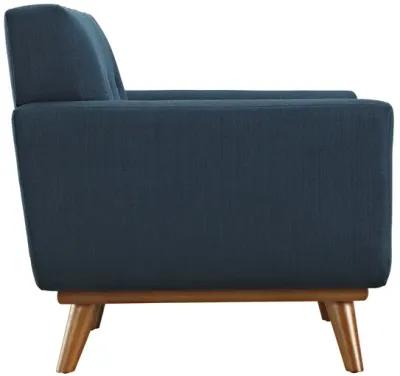 Engage Upholstered Fabric Armchair in Azure