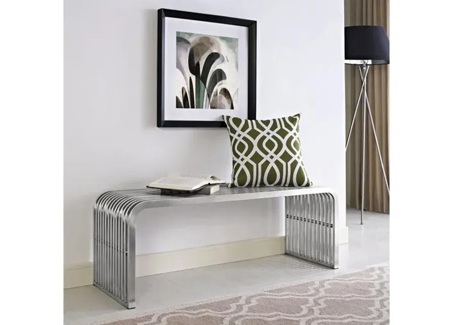 Pipe 47" Stainless Steel Bench