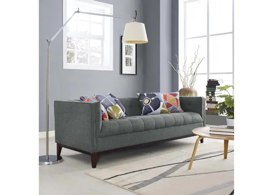 Serve Upholstered Sofa in Gray