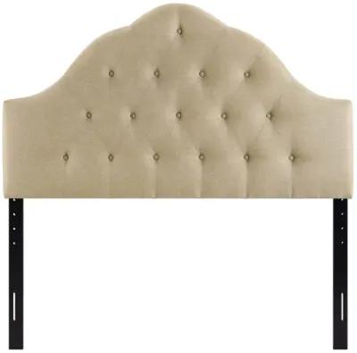 Sovereign King Upholstered Fabric Headboard in Beige