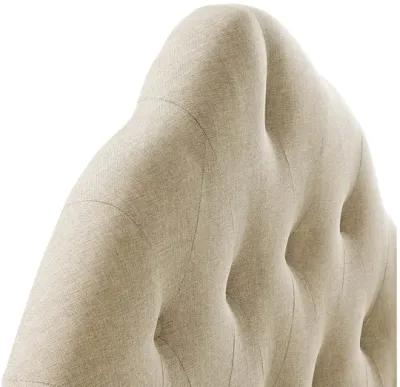 Sovereign King Upholstered Fabric Headboard in Beige