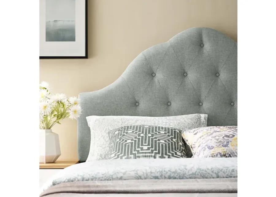 Sovereign King Upholstered Fabric Headboard in Grey