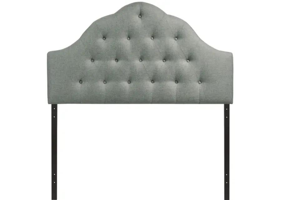 Sovereign King Upholstered Fabric Headboard in Grey