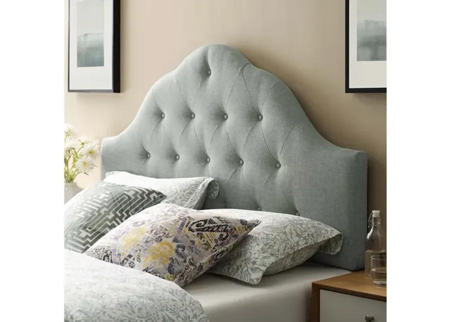 Sovereign King Upholstered Fabric Headboard in Grey