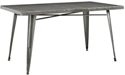 Alacrity Rectangle Metal Dining Table