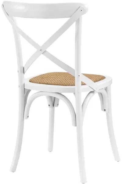 Gear Dining Side Chair in White