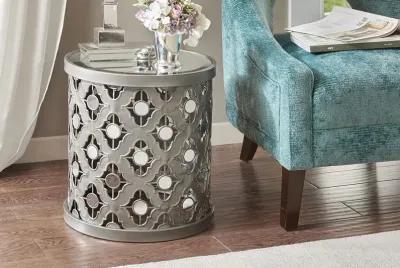 Arian Quatrefoil Mirror Accent Table by Madison Park