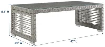 Aura Rattan Outdoor Patio Coffee Table