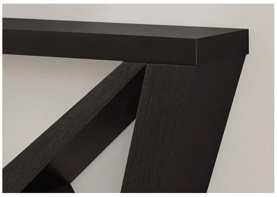 Cappuccino Accent Console Table