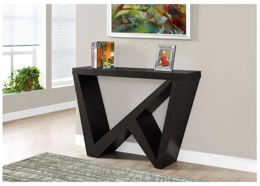 Cappuccino Accent Console Table