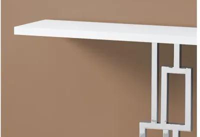 Glossy White Accent Table