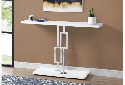 Glossy White Accent Table