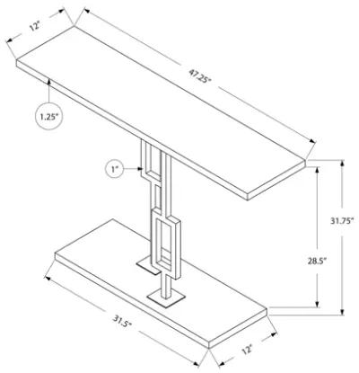 Glossy White Accent Table