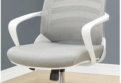 Office Chair - White / Grey Mesh / Multi Position