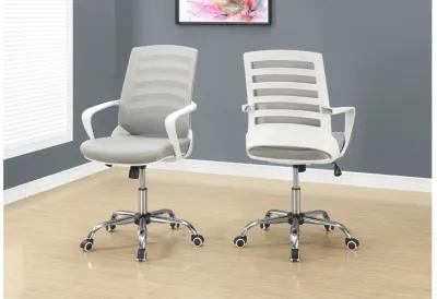 Office Chair - White / Grey Mesh / Multi Position