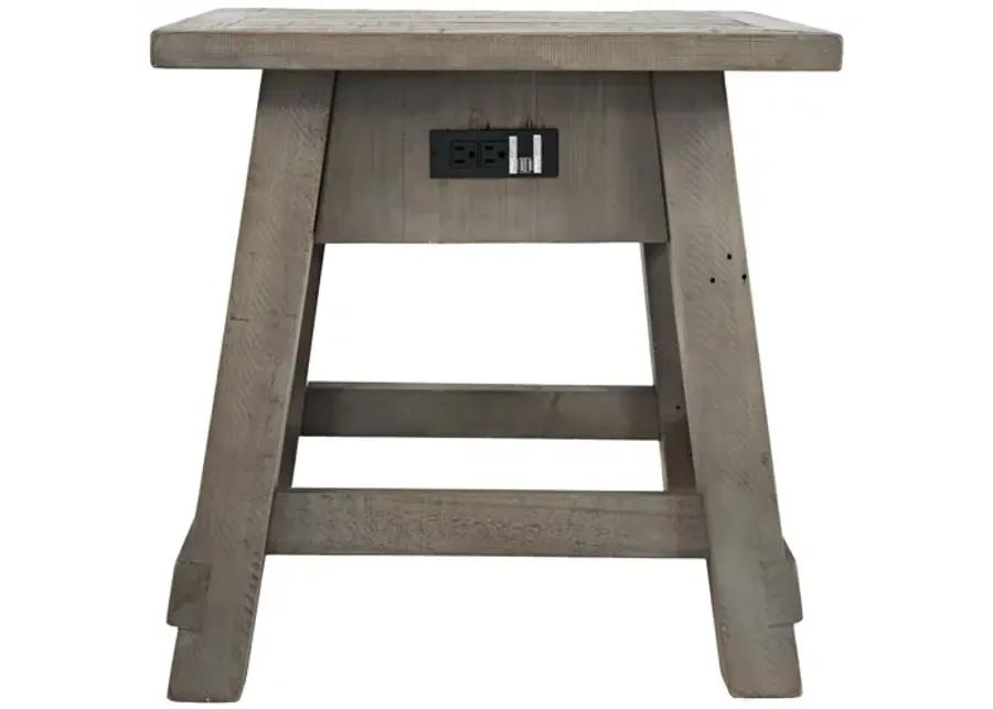 Outer Banks End Table with USB Ports