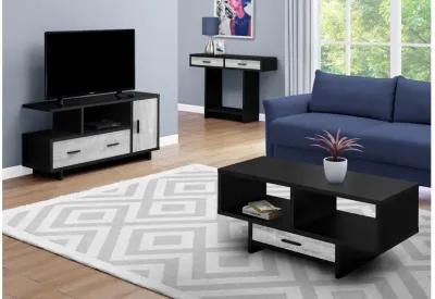 Grey & Black Storage TV Stand