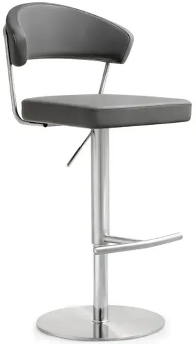 Cosmo Grey Stainless Steel Barstool