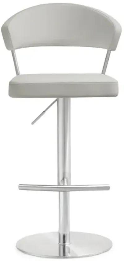 Cosmo Light Grey Stainless Steel Barstool