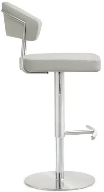 Cosmo Light Grey Stainless Steel Barstool