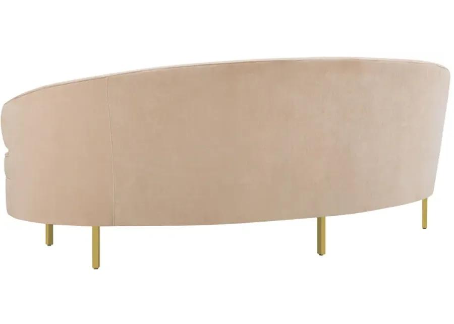 Baila Champagne Velvet Sofa