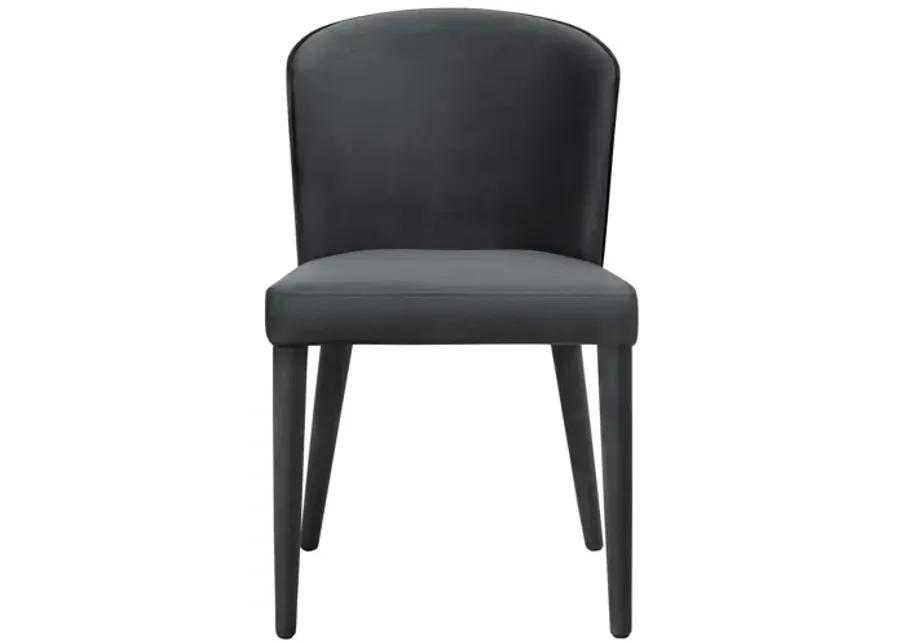 Metropolitan Grey Velvet Chair