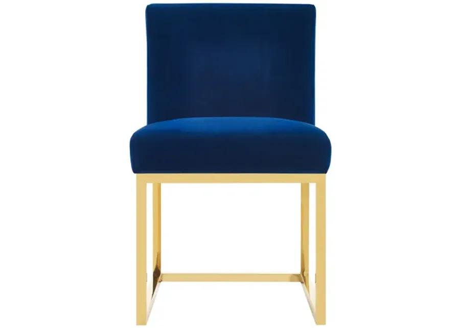 Haute Navy Velvet Chair