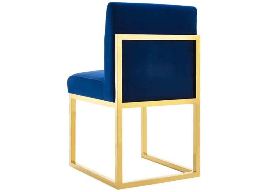 Haute Navy Velvet Chair