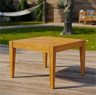 Northlake Outdoor Patio Premium Grade A Teak Wood Side Table in Natural