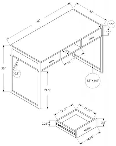 Pulford 48" Espresso Computer Desk