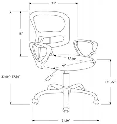 Malta White Mesh Office Chair