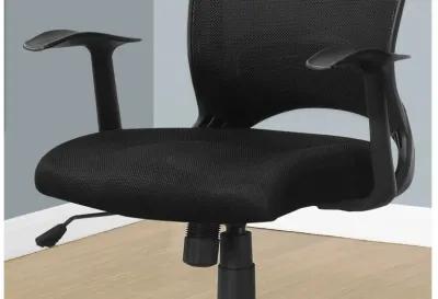 Black Mid-Back Multi-Position Office Chair