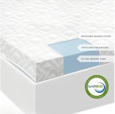 2.5 " Gel Memory Foam Mattress Topper Full