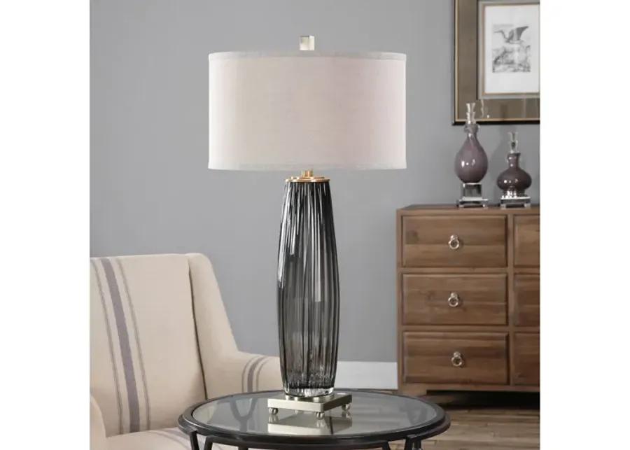 Vilminore Gray Glass Table Lamp