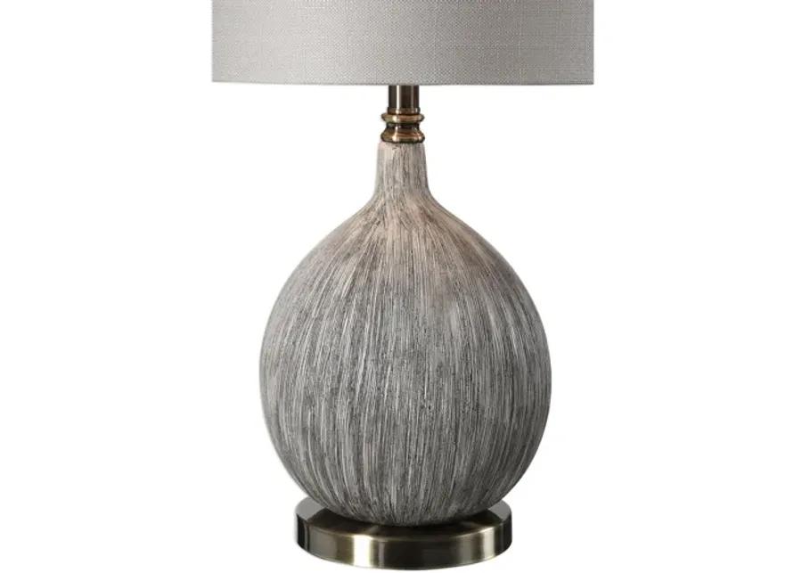 Hedera Textured Ivory Table Lamp