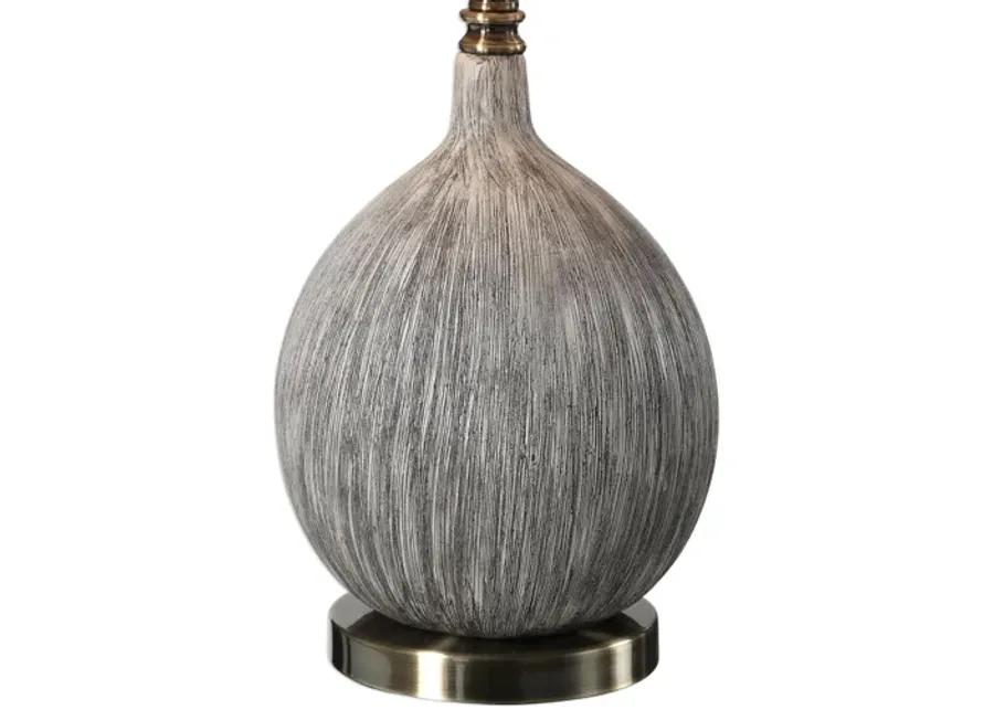 Hedera Textured Ivory Table Lamp