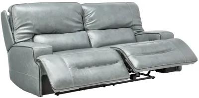 Lotus Leather Dual Power Reclining Sofa