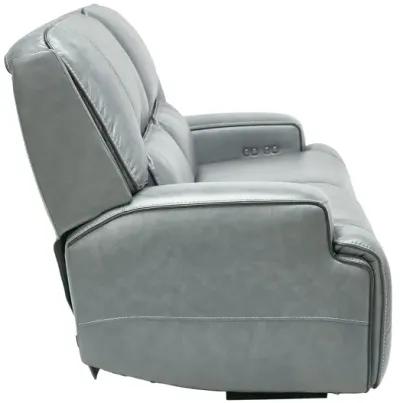 Lotus Leather Dual Power Reclining Sofa