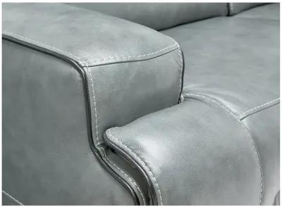 Lotus Leather Dual Power Reclining Sofa