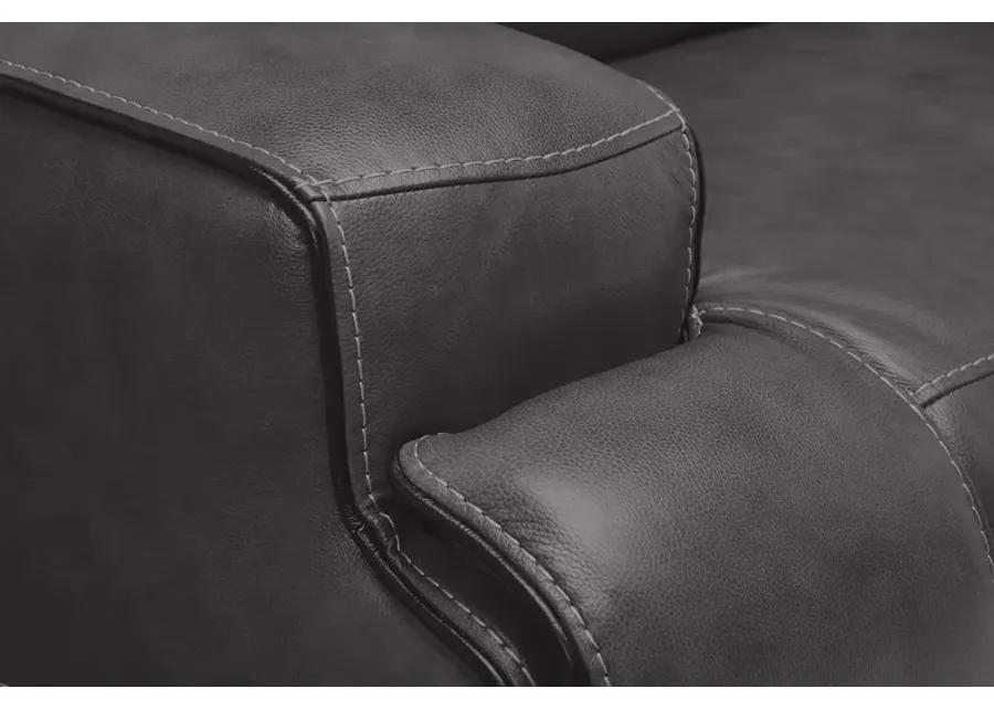 Linden Leather Dual Power Reclining Sofa